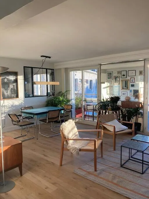 شقة Loft En Dernier Etage Proche Des Buttes Chaumont باريس