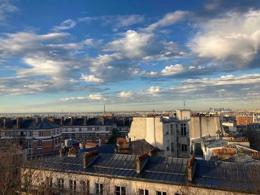 شقة Loft En Dernier Etage Proche Des Buttes Chaumont باريس فرنسا