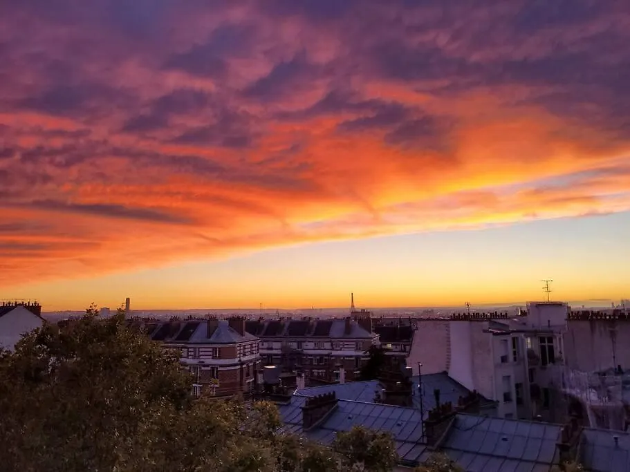 شقة Loft En Dernier Etage Proche Des Buttes Chaumont باريس 0*,  فرنسا